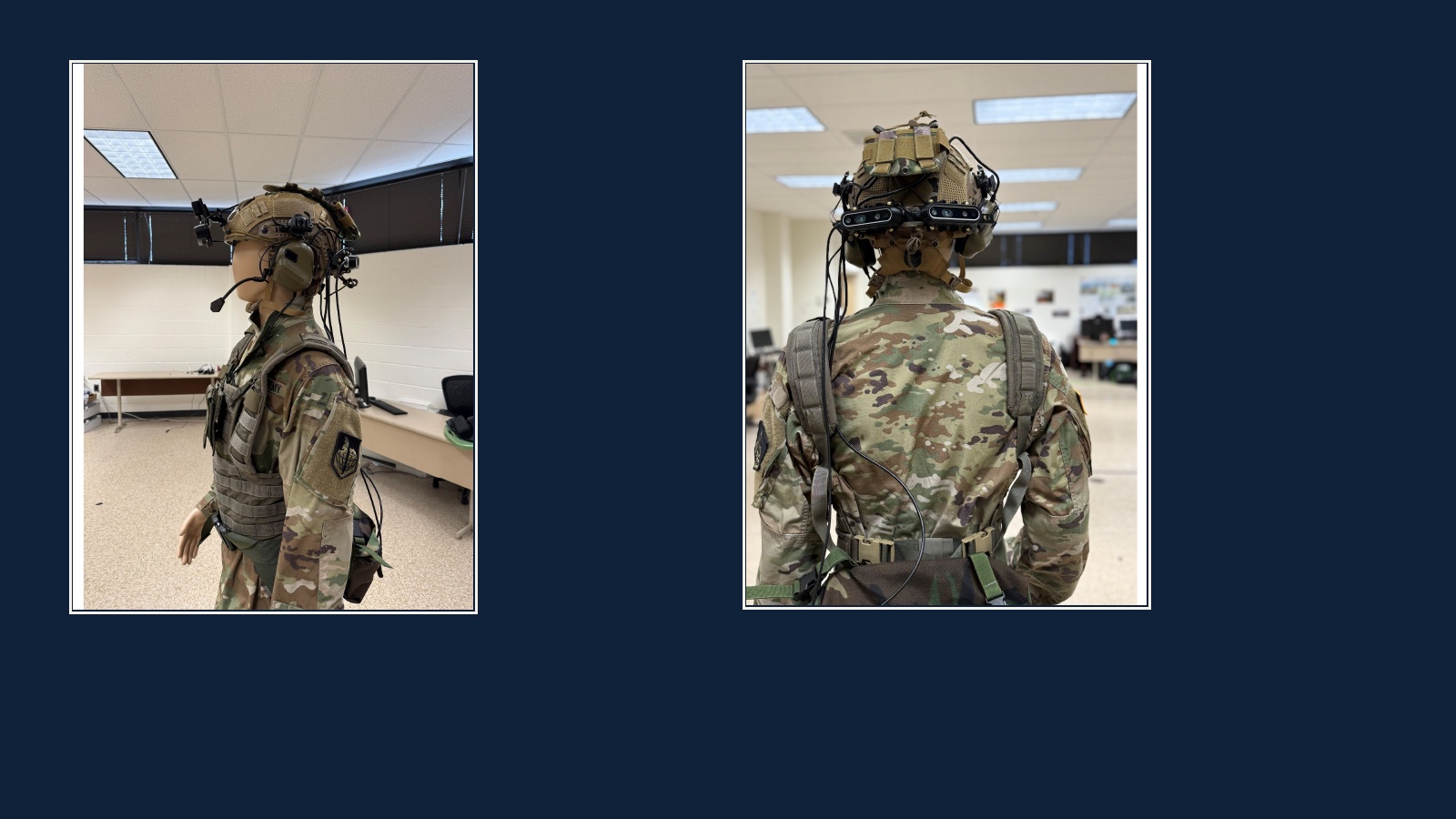 SAGE-X wearable reference embodiment shown from side and rear views